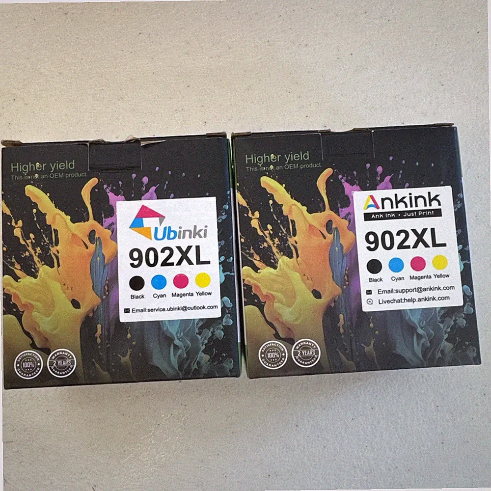 2pk 902XL Black Color Combo Pac Printer Ink Cartridges For Office Jet Pro NIB