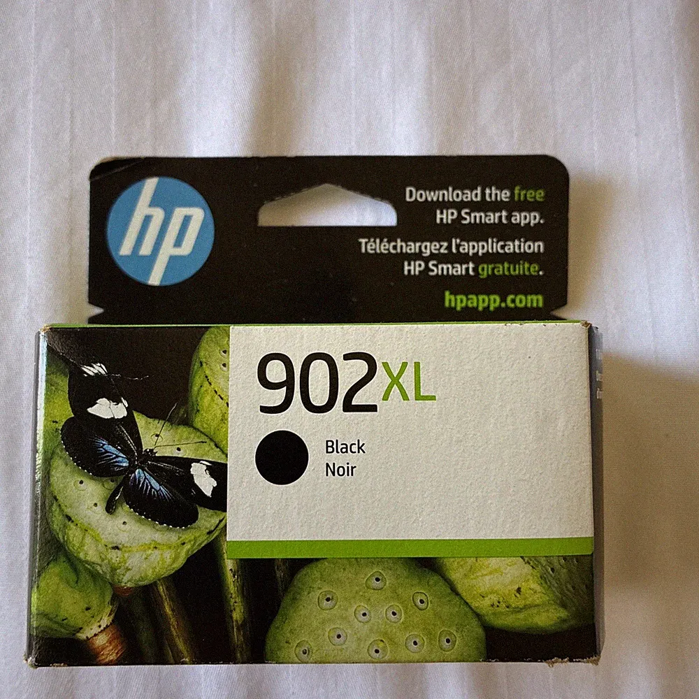 GENUINE HP 902XL BLACK NOIR PRINTER INK CARTRIDGE NEW UNOPENED EXPIRES 06/2025