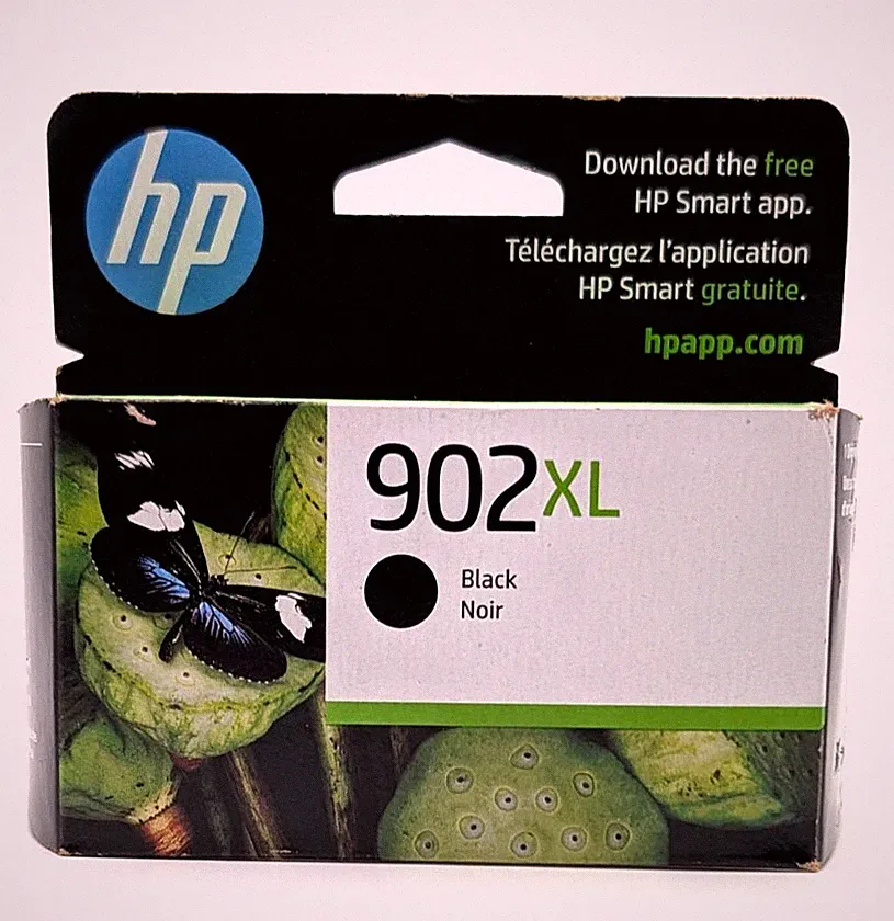 Genuine HP 902XL Black Printer Ink Cartridge NIB OCTOBER 2025