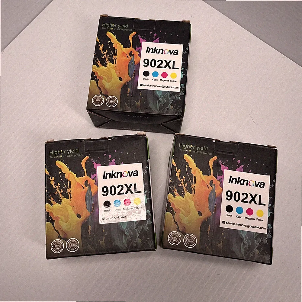 Inknova 902XL Black Color Ink Cartridges HP Officejet 6960 6968 6970 6975 6978