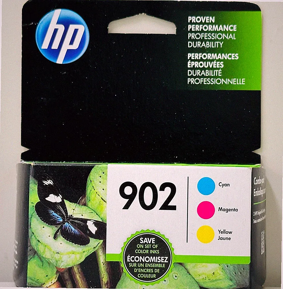 New Genuine HP 902 Cyan Magenta Yellow 3PK Ink Cartridges OfficeJet Pro 6961