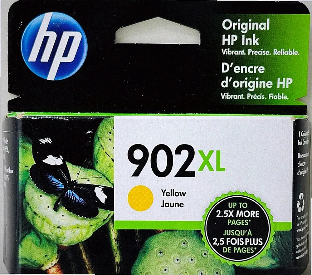 New Genuine HP 902XL Yellow In Retail Box Ink Cartridge Officejet Pro 6975 6968