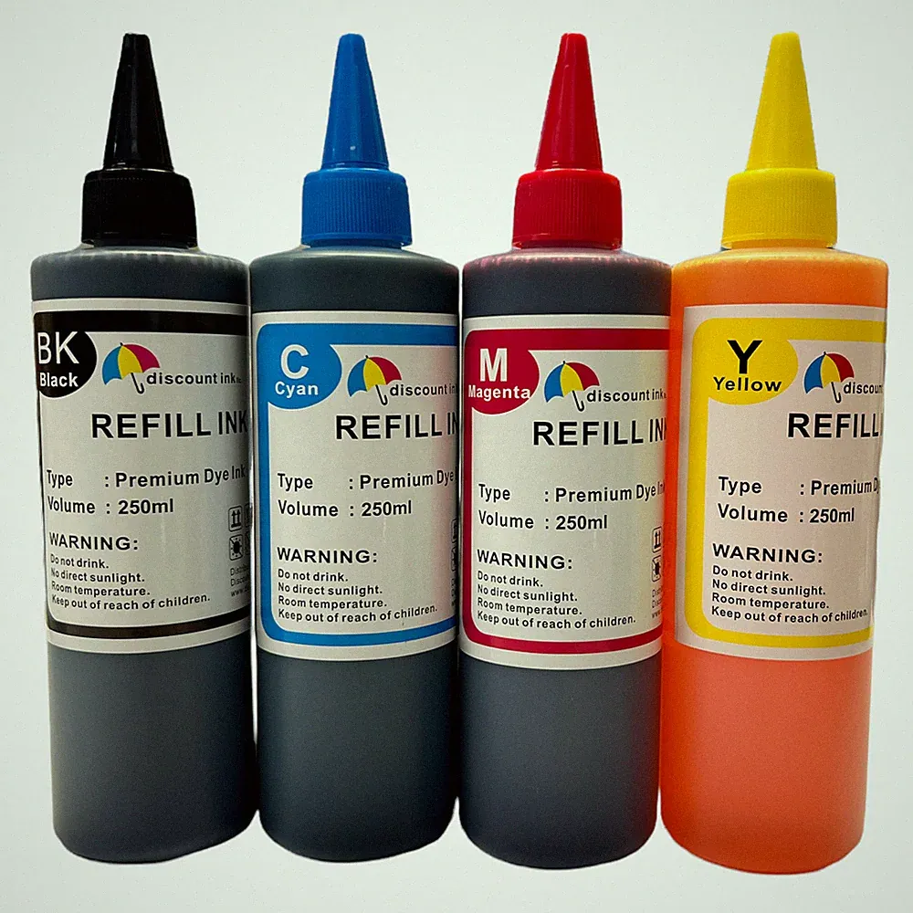Refill ink kit for HP 902 902XL OfficeJet Pro 6968 OfficeJet Pro 6978 4x250ml